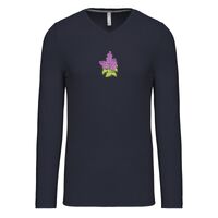 T-shirt col V manches longues de marque Kariban Vignette