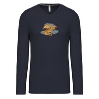 T-shirt col V manches longues de marque Kariban Vignette