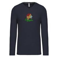 T-shirt col V manches longues de marque Kariban Vignette
