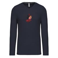 T-shirt col V manches longues de marque Kariban Vignette