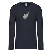 T-shirt col V manches longues de marque Kariban Vignette