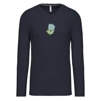 T-shirt col V manches longues de marque Kariban Vignette