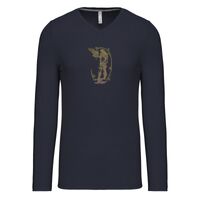 T-shirt col V manches longues de marque Kariban Vignette