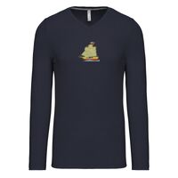 T-shirt col V manches longues de marque Kariban Vignette