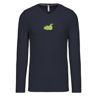 T-shirt col V manches longues de marque Kariban Vignette