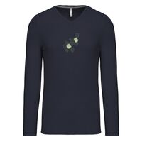 T-shirt col V manches longues de marque Kariban Vignette