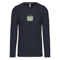 T-shirt col V manches longues de marque Kariban Vignette
