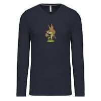 T-shirt col V manches longues de marque Kariban Vignette