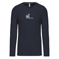 T-shirt col V manches longues de marque Kariban Vignette