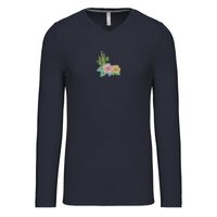 T-shirt col V manches longues de marque Kariban Vignette