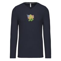 T-shirt col V manches longues de marque Kariban Vignette