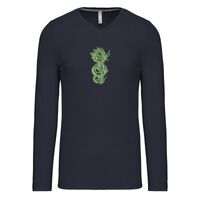 T-shirt col V manches longues de marque Kariban Vignette