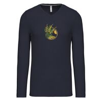 T-shirt col V manches longues de marque Kariban Vignette