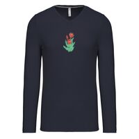 T-shirt col V manches longues de marque Kariban Vignette