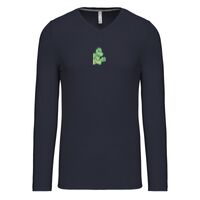 T-shirt col V manches longues de marque Kariban Vignette