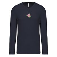T-shirt col V manches longues de marque Kariban Vignette