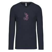 T-shirt col V manches longues de marque Kariban Vignette