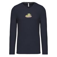 T-shirt col V manches longues de marque Kariban Vignette