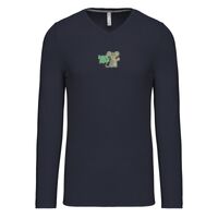 T-shirt col V manches longues de marque Kariban Vignette