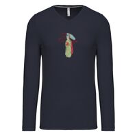 T-shirt col V manches longues de marque Kariban Vignette