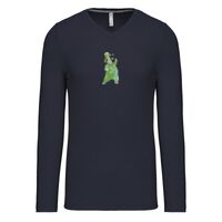 T-shirt col V manches longues de marque Kariban Vignette