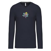 T-shirt col V manches longues de marque Kariban Vignette