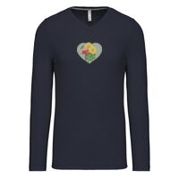 T-shirt col V manches longues de marque Kariban Vignette