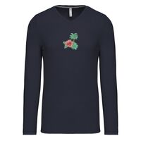 T-shirt col V manches longues de marque Kariban Vignette
