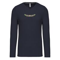 T-shirt col V manches longues de marque Kariban Vignette