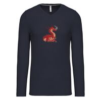 T-shirt col V manches longues de marque Kariban Vignette