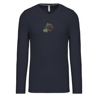 T-shirt col V manches longues de marque Kariban Vignette