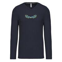 T-shirt col V manches longues de marque Kariban Vignette