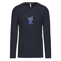 T-shirt col V manches longues de marque Kariban Vignette