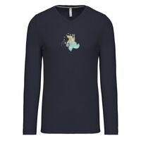 T-shirt col V manches longues de marque Kariban Vignette