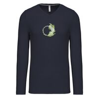 T-shirt col V manches longues de marque Kariban Vignette