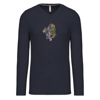 T-shirt col V manches longues de marque Kariban Vignette