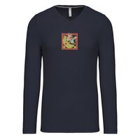 T-shirt col V manches longues de marque Kariban Vignette
