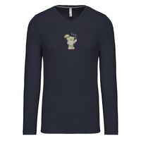 T-shirt col V manches longues de marque Kariban Vignette