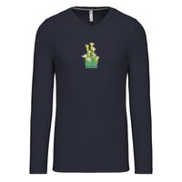 T-shirt col V manches longues de marque Kariban Vignette