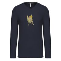 T-shirt col V manches longues de marque Kariban Vignette