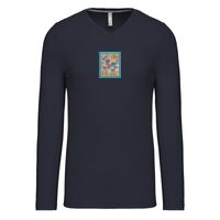 T-shirt col V manches longues de marque Kariban Vignette