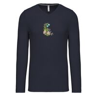 T-shirt col V manches longues de marque Kariban Vignette