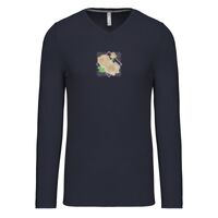 T-shirt col V manches longues de marque Kariban Vignette