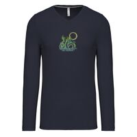 T-shirt col V manches longues de marque Kariban Vignette