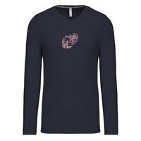 T-shirt col V manches longues de marque Kariban Vignette