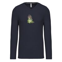 T-shirt col V manches longues de marque Kariban Vignette