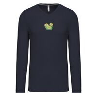 T-shirt col V manches longues de marque Kariban Vignette