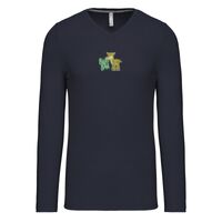 T-shirt col V manches longues de marque Kariban Vignette