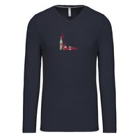 T-shirt col V manches longues de marque Kariban Vignette