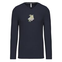 T-shirt col V manches longues de marque Kariban Vignette